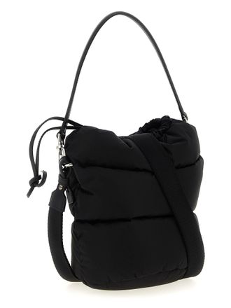 Moncler Womens Caradoc Bucket Bag Black Polyamide