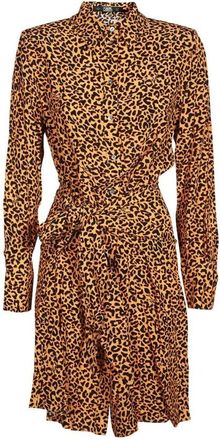 Karl Lagerfeld Viscose jurk - Dames - Shirt Kleedjes - Veelkleurig - 2XS - Kleedjes