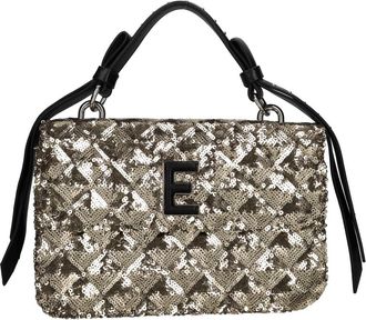 Ermanno Scervino Tas van imitatieleer en pailletten - Dames - Handtassen - Geel - ONE Size - Leer - Tassen