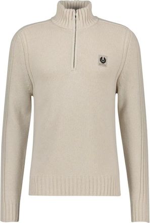 Belstaff Watch Quarter Zip Jumper - Heren - Truien - Beige - Maat: L Taf