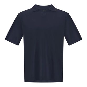 Herno Polo Shirts, male, Blue, Size: XL Polo Derby