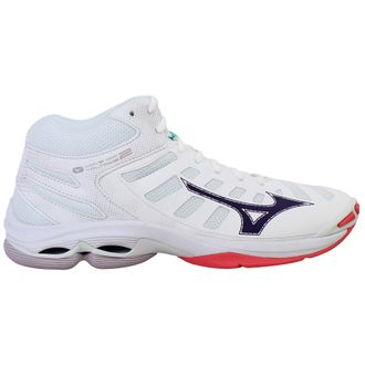 Mizuno Wave Voltage 2 Mid Womens White Volleyball Shoes - Size UK 3.5