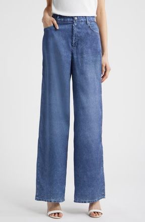 Kobi Halperin Sage Wide Leg Jeans in Dark Indigo at Nordstrom, Size Xx-Large