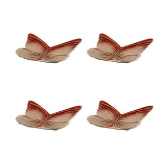 Bordallo Pinheiro Dessert Plat by Claudia Schiffer - Set 4 - Cloudy Butterflies