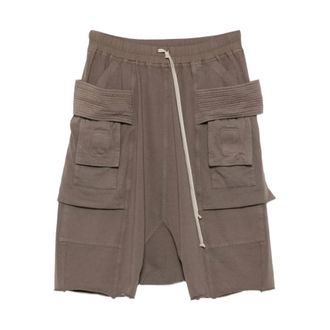 Rick Owens Cargo Bermuda Shorts - Heren - Korte broeken - Grijs - Maat: S Katoen
