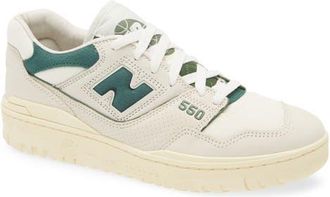 New Balance 550 Basketball Sneaker in Permafrost/Dark Alpine Green at Nordstrom, Size 8.5