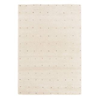 Sweeek Alfombra infantill de lunares, alfombra interior crema y multicolor
