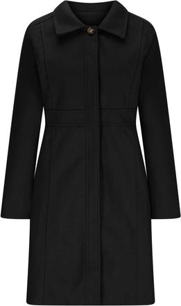 Generic Ladies Wool Coats Long Winter Jackets for Women UK Elegant Lapel Collar Single Breasted Trench Coats Classic Smart Warm Casual Work Pea Coat with Pock