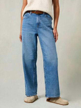 Fat Face FatFace Filby Light Wash Relaxed Straight Jeans