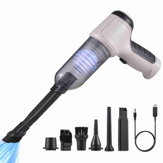OEM Aspiradora Port&aacute;til Para Coche, Potencia De Succi&oacute;n De 20000 Pa, Capacidad De 0,4 L, 21 Cm De Longitud, Color Negro