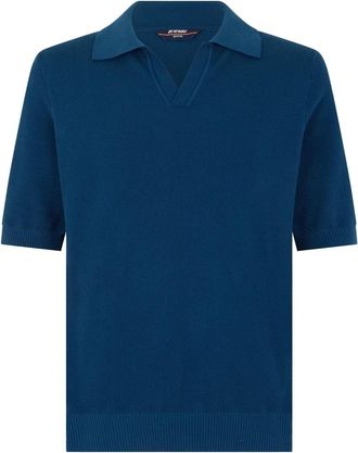 K-Way Piqu&eacute; Katoen Polo - Heren - Polos - Blauw - XL - Katoen - Tops