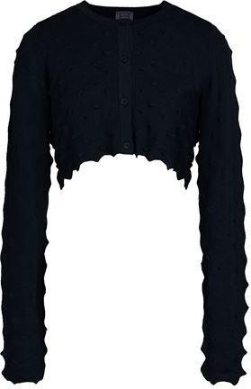 8 by YOOX VISCOSE BLEND 3D EFFECT KNITTED CARDIGAN