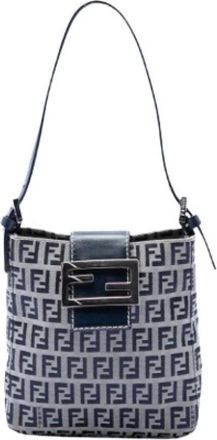 Fendi Pre-owned Mini Bags, female, Multicolor, Size: ONE SIZE Pre-owned Canvas Mini Shoulder Bag