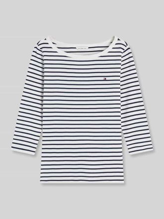 Tommy Hilfiger Regular Fit 3/4-Shirt aus reiner Baumwolle in Ecru, Gr&ouml;&szlig;e XL