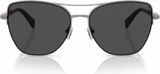 Michael Kors Dorado Beac Grey Cat Eye Ladies Sunglasses MK1163 100287 57