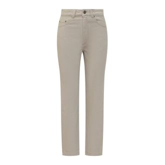 Ami Slim-fit Jeans, female, Beige, Size: W28 Denim Jeans