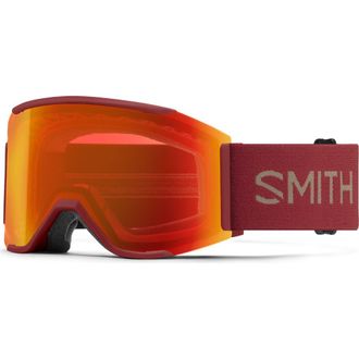 Smith Squad MAG 177mm Snow Goggles in Ironwood /Chromapop Red at Nordstrom