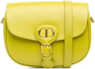 Dior Pre-owned Cross Body Bags, female, Green, Size: ONE SIZE Pre-owned Vintage Leather Crossbody Bag