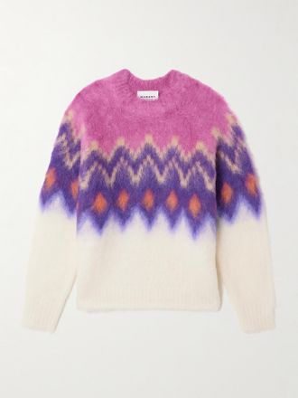 Isabel Marant Pullover In Maglia A Intarsio Ambre - Rosa