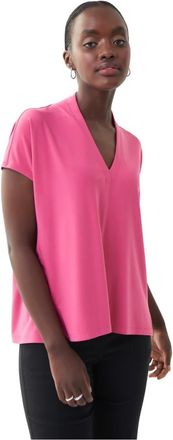 Joseph Ribkoff Stijlvolle Top met Uniek Design - Dames - T-shirts - Roze - XL - Tops
