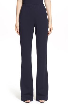 St. John Collection Kasia Milano Knit Bootcut Pants in Navy at Nordstrom, Size 10
