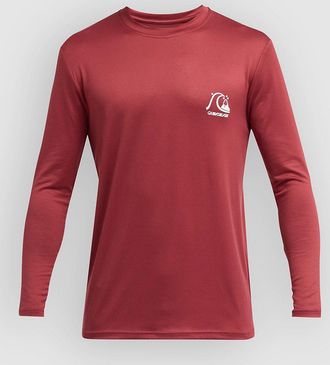 Quiksilver Dna Surf Tee Ls Longsleeve Lycra rojo