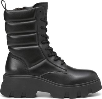 Marc O'Polo Black Liliam 2A Leather Quilted Side Zip Boots