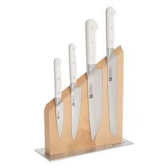 Zwilling Pro Le Blanc 5-pc Magnetic Knife Block Set - Natural Light Birch