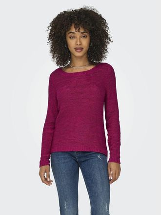 Only Trui met boothals in fijn tricot