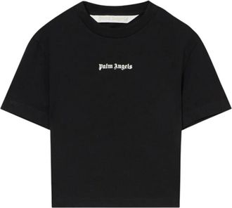 Palm Angels Black Logo Crew Neck T-Shirt