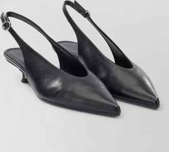 Aeyde camila kitten heel pointed toe slingback pump