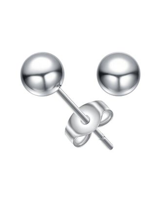 Genevive Plated Ball Earrings