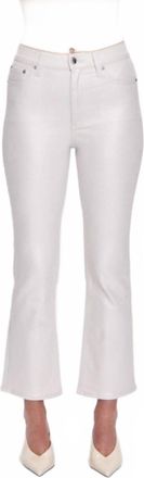 Pistola Denim Lennon High Rise Crop Boot Jean In Ivory Luster
