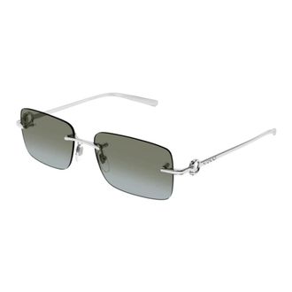 Gucci Sunglasses, unisex, Gray, 55 MM, Stylish Sunglasses for Everyday Wear