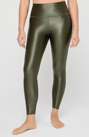 Spiritual Gangster Ada High Gloss Leggings in Spruce at Nordstrom Rack, Size X-Large