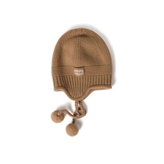 Miu Miu Wool And Cashmere Hat, Woman, Camel Brown, Size L