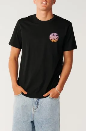 Rip Curl Wettie Passage Logo Cotton Graphic T-Shirt in Black at Nordstrom, Size Xx-Large