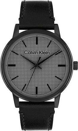 Calvin Klein Reloj Con Esfera Texturizada Y Correa De Piel