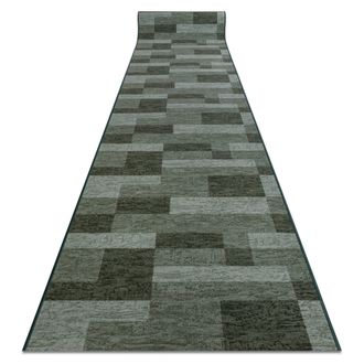 RugsX RugsX Anti-Slip Icona Runner in Green | Size: 120 cm x 420 cm