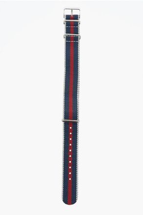 Timex Striped Slip-Through Watch Strap with Silver Buckle 20mm size Unica