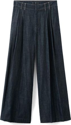 Mango Wide Leg Trouser Jeans in Open Blue at Nordstrom, Size 10