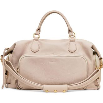 Aim&eacute;e Away We Go Leather Duffle Bag in Romance Pink at Nordstrom