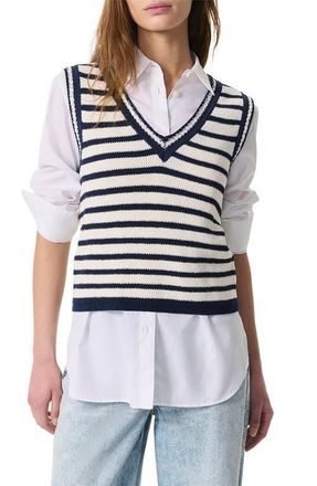 Rag & Bone Meghan Stripe Sweater Vest in Ivory Multi at Nordstrom, Size Xx-Small
