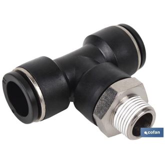 cofan Empalmes De Rosca En T Para Sistemas De Aire Comprimido Cofan 1/4 (10 Unds) 8