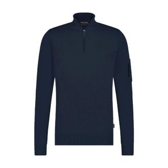 Saint Steve Saint Steve - Hoodie 210160 met Hilco Design - Heren - Truien - Blauw - Maat: S Katoen