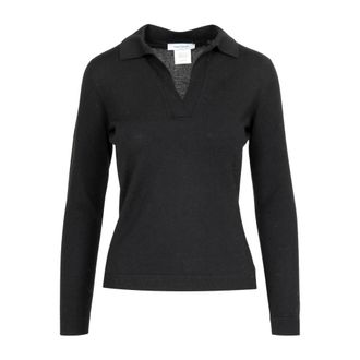 Gran Sasso V-hals Trui - Dames - Tops - Zwart - Maat: XS Wol