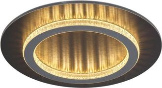 Globo Lighting Globo - plafón - JAYDEN - negro - metal - Ø 35cm - LED