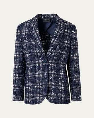 Akris Wool-Viscose Tweed Kora Jacket