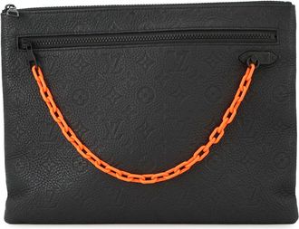 Louis Vuitton Monogram Black Noir Clutch Bag Pochette (Pre-Owned)