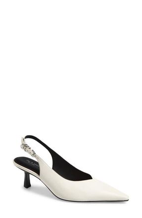 Rag & Bone Brynn Slingback Kitten Heel Pump in Antique White at Nordstrom, Size 9.5Us